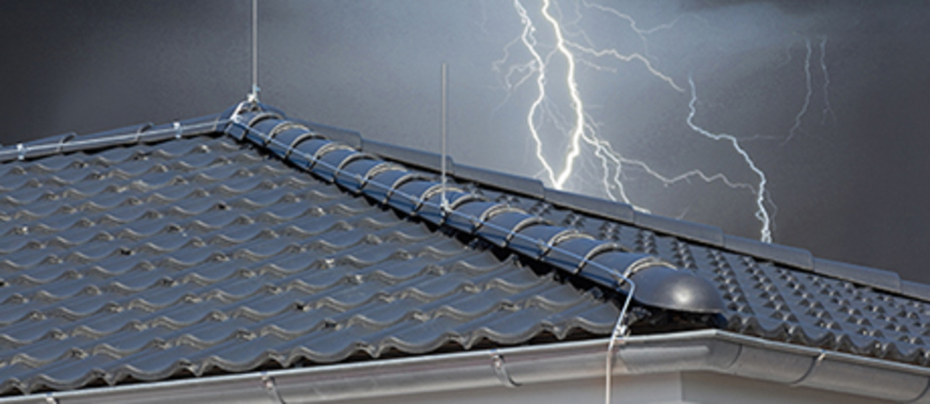 Äußerer Blitzschutz bei Wächter Elektrotechnik in Hof
